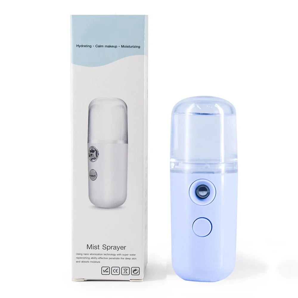 USB Mist Facial Sprayer Humidifier Rechargeable Nebulizer Face Steamer Moisturizing Beauty Instruments Face Skin Care Tools