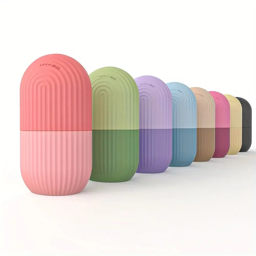 Ice Roller for Face and Eye, Naturally Conditioning De-Puff Eye Bags, Reduce Migraine Pain, Reusable Massage Silicone Ice Mold