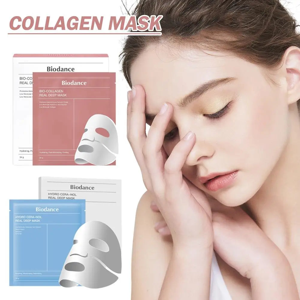 1/4PCS Biodance Bio-Collagen Moisturizing Hydrating Patch Mask Face Mask Deep Moisturizing For Women Skin Care